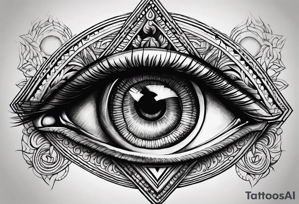 all-seeing eye tattoo idea