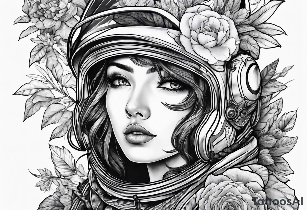 space versus nature tattoo idea