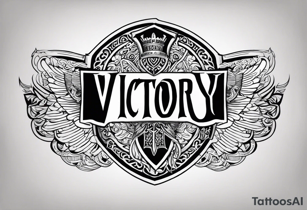 Victory or valhalla shield tattoo idea