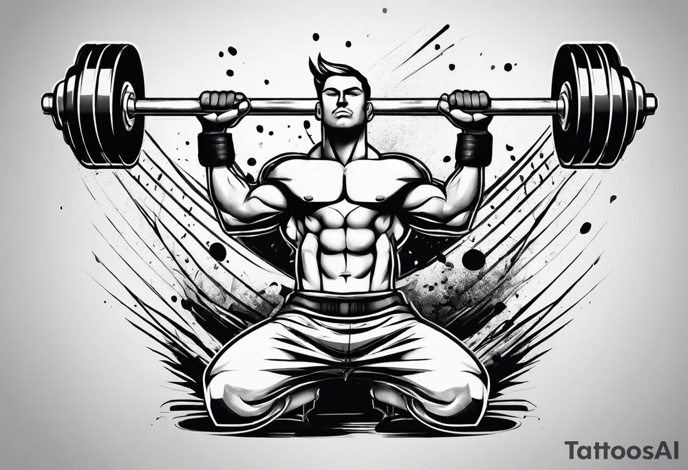 Weight lifting tattoo idea