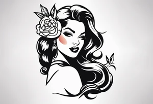 pinup tattoo idea