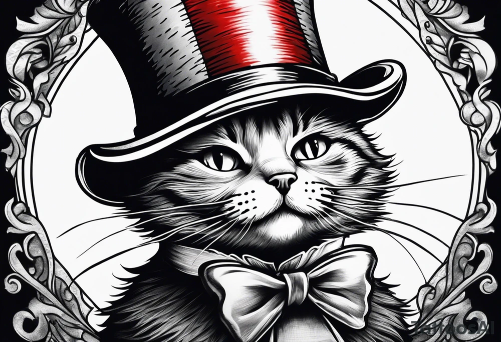 Cat in the hat tattoo idea