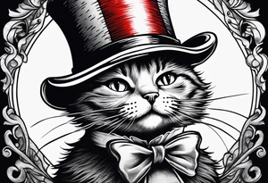 Cat in the hat tattoo idea