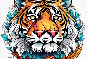 Tiger Head tattoo idea