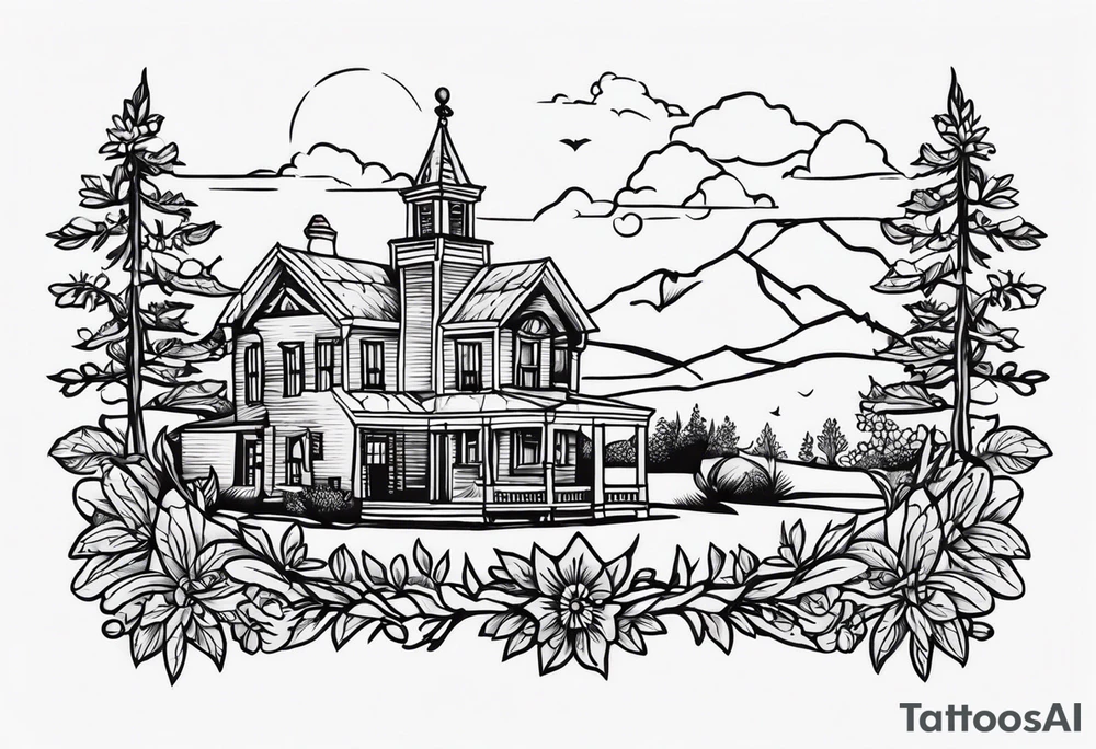 Small American traditional,  Virginia tattoo idea