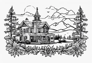 Small American traditional,  Virginia tattoo idea