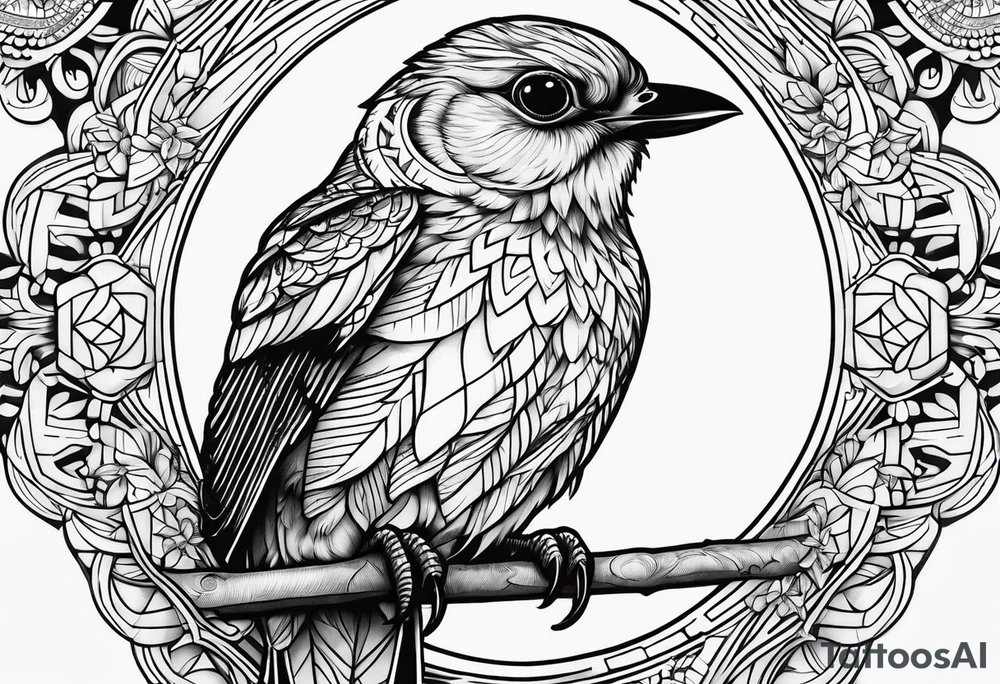 Burung elang tattoo idea