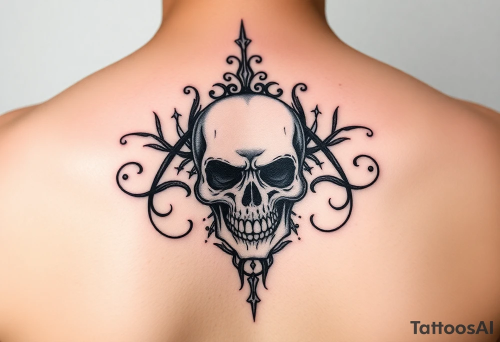 Love Each Day tattoo with  a skull tattoo idea