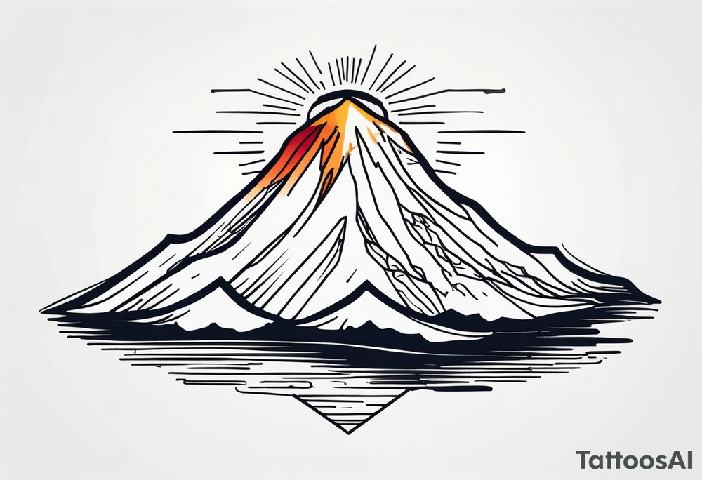 Volcán tattoo idea