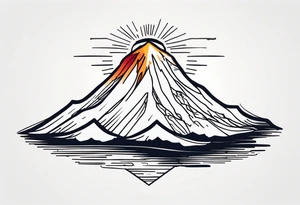 Volcán tattoo idea