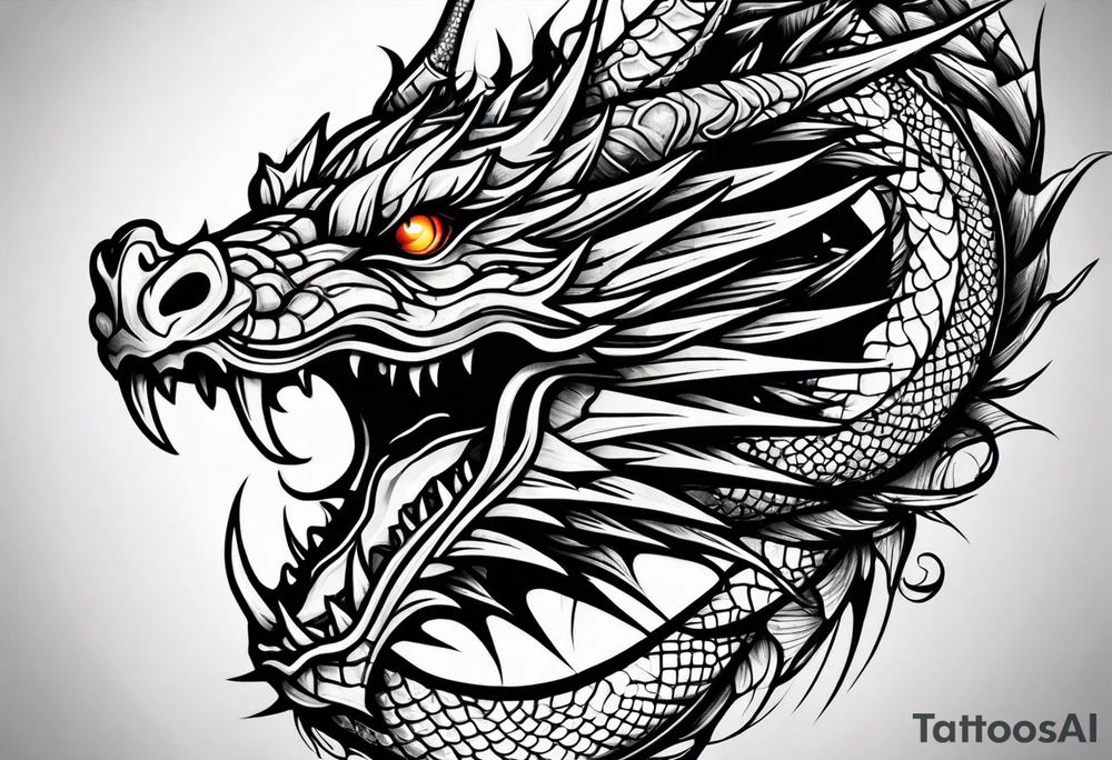 dragon tattoo idea