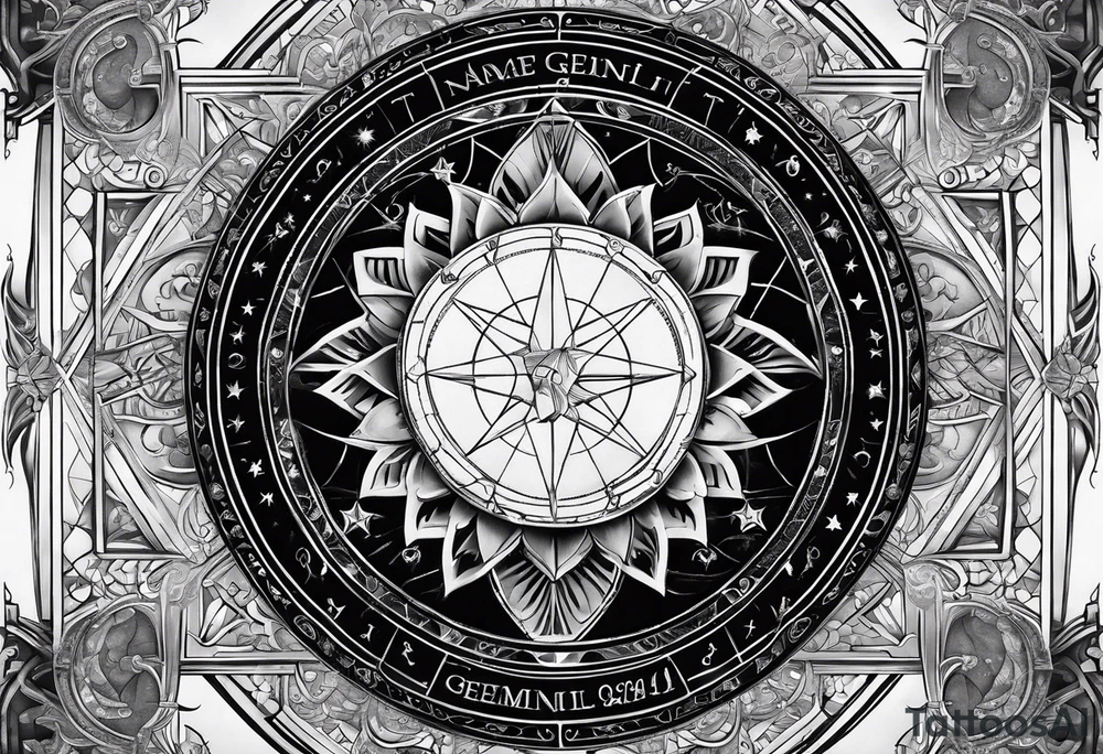 Astrology, Gemini, Natal Chart, angelic, soul mates, vision, armband tattoo idea