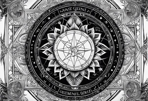 Astrology, Gemini, Natal Chart, angelic, soul mates, vision, armband tattoo idea