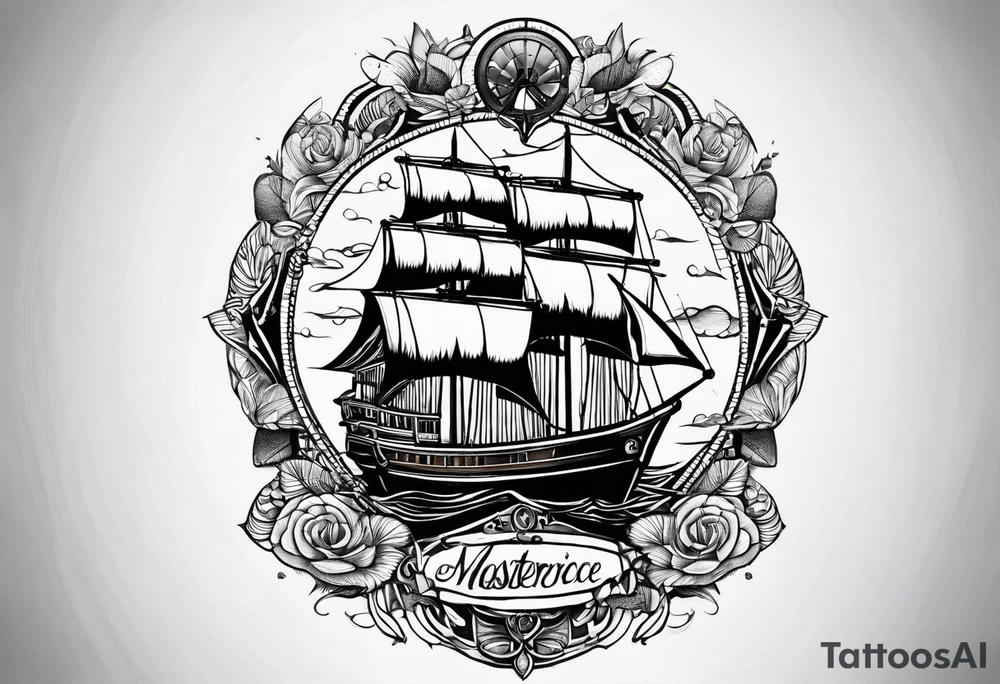 This tattoois a lower leg sleeve.
I want a nautical themed tattoo tattoo idea