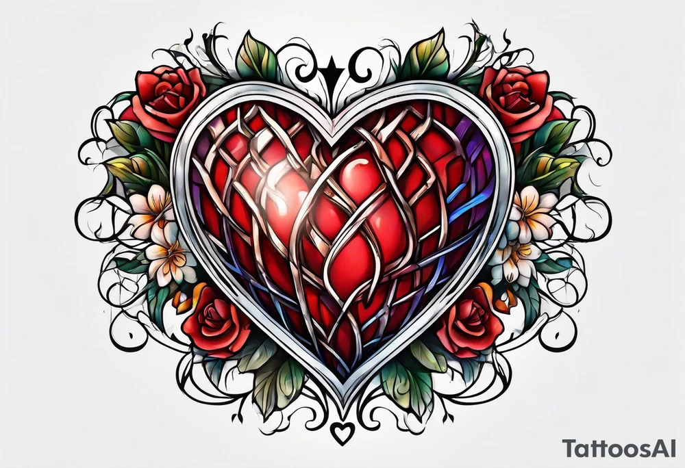 Healed heart tattoo idea