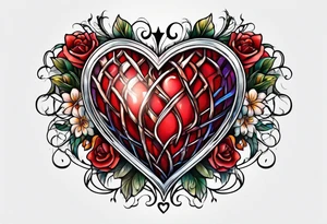 Healed heart tattoo idea