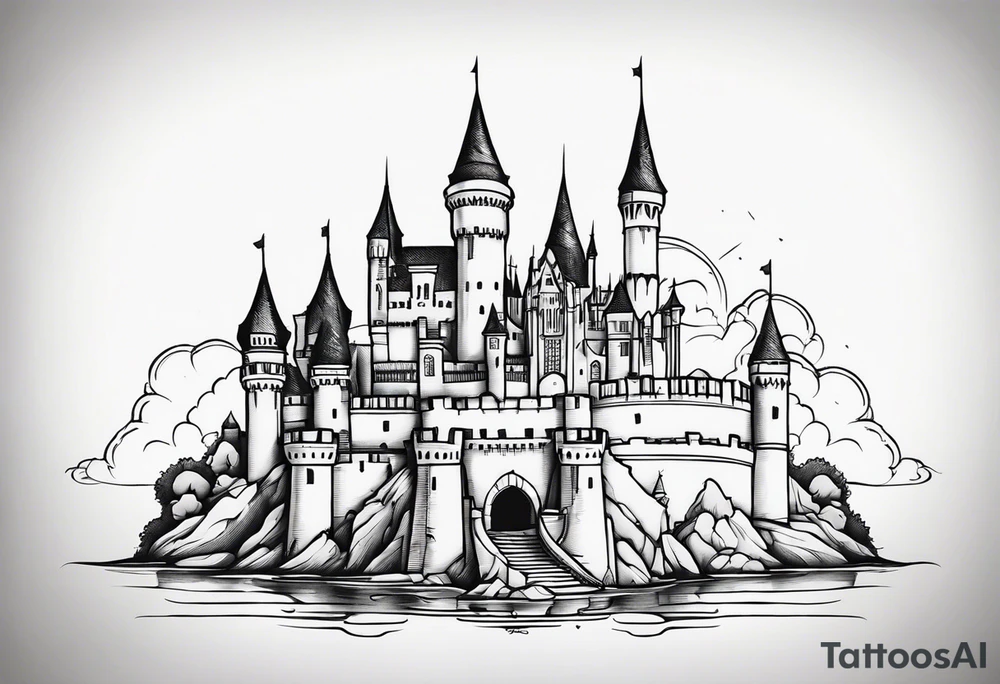 castle tattoo idea