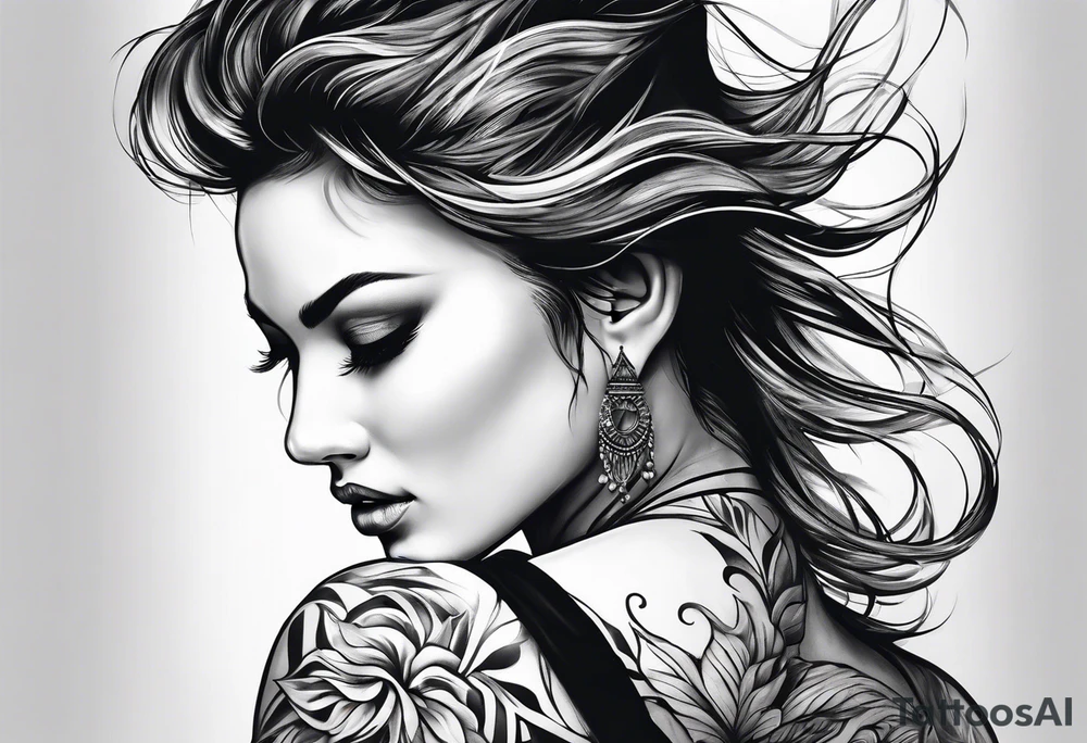 Sand blowing in the wind tattoo idea