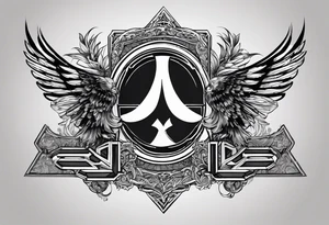 Wu-Tang label but instead of it, saying Wu-Tang  write, down by Law tattoo idea