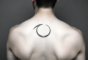 Crescent waxing moon (flash tattoo) tattoo idea