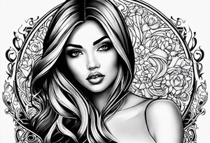 The word Mia in a heart tattoo idea