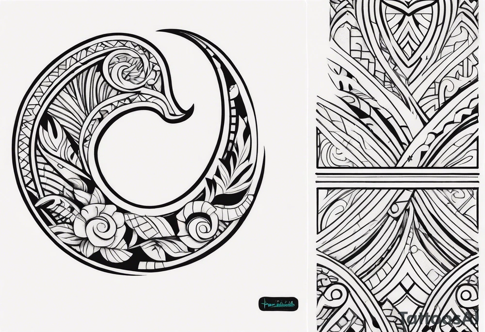 Polynesian hook tattoo tattoo idea