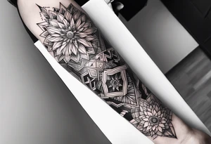 a tattoo that fill up the outside of the whole forearm tattoo idea