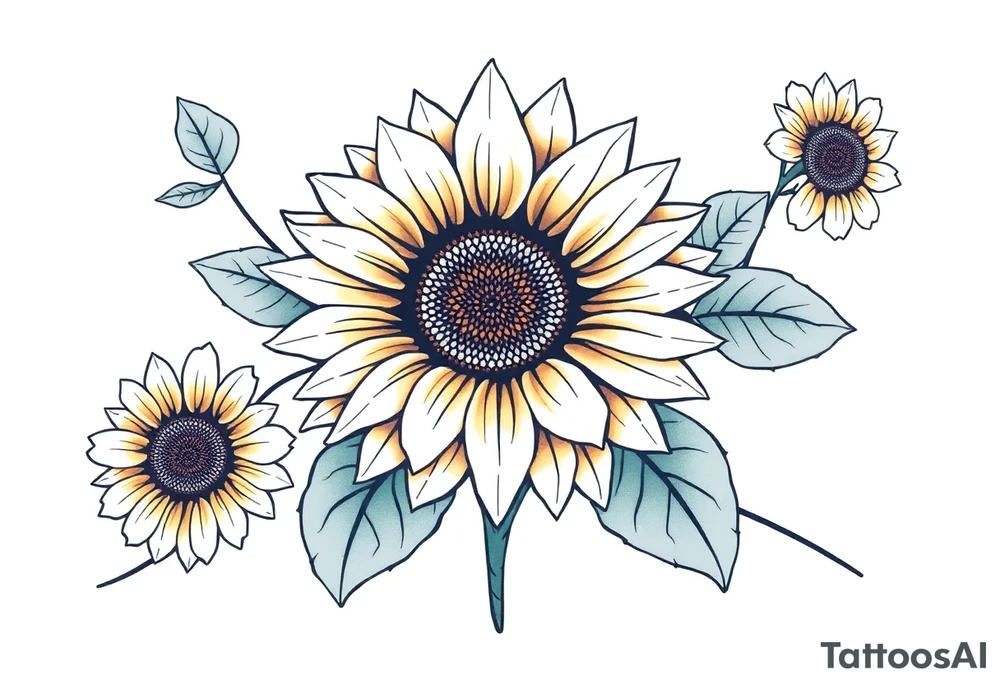 Sunflower tattoo idea