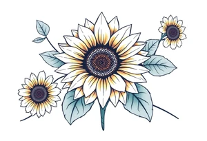 Sunflower tattoo idea