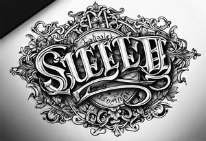Letters “Steele” old English tattoo idea