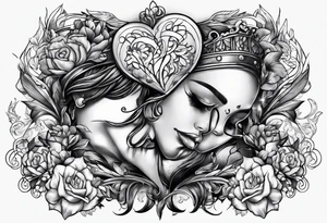 Feeling your heart fight your thoughts tattoo idea