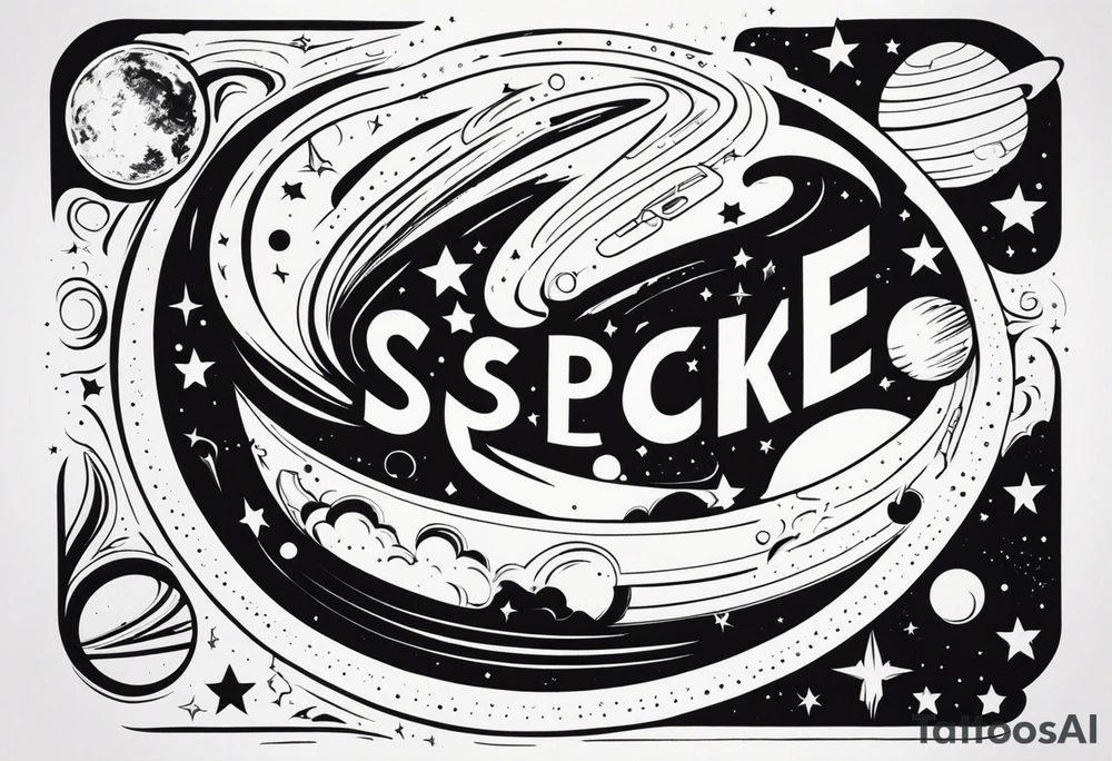 space tattoo idea