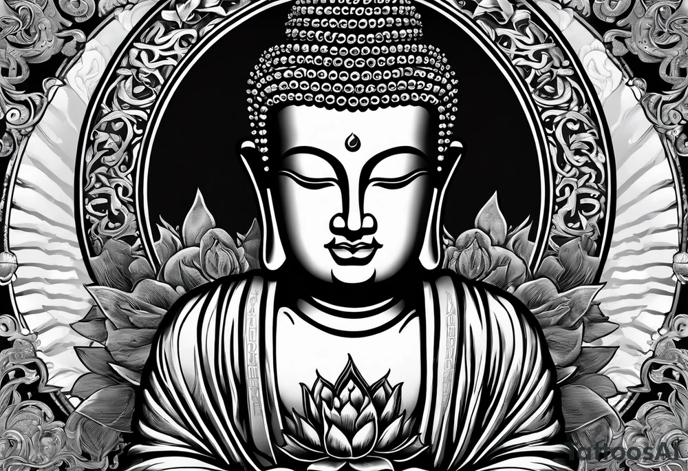 working class hero text with 20 pieces of silver and praying hands and buddha tattoo idea