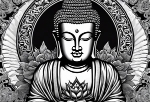 working class hero text with 20 pieces of silver and praying hands and buddha tattoo idea