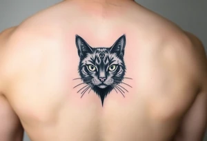 black cat tattoo idea