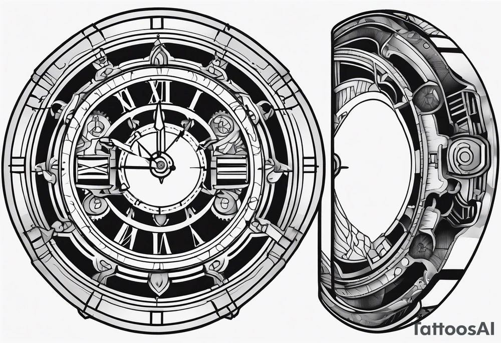 A mechanical watch branded Lincoln tattoo idea