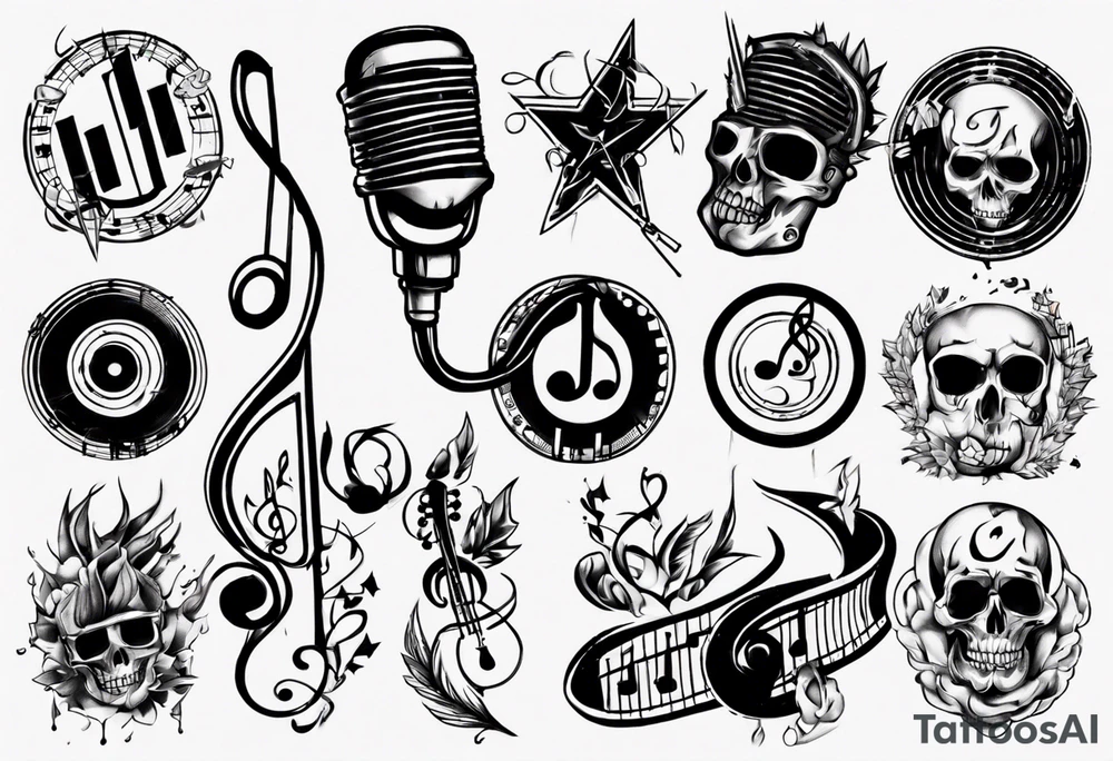 music tattoo idea