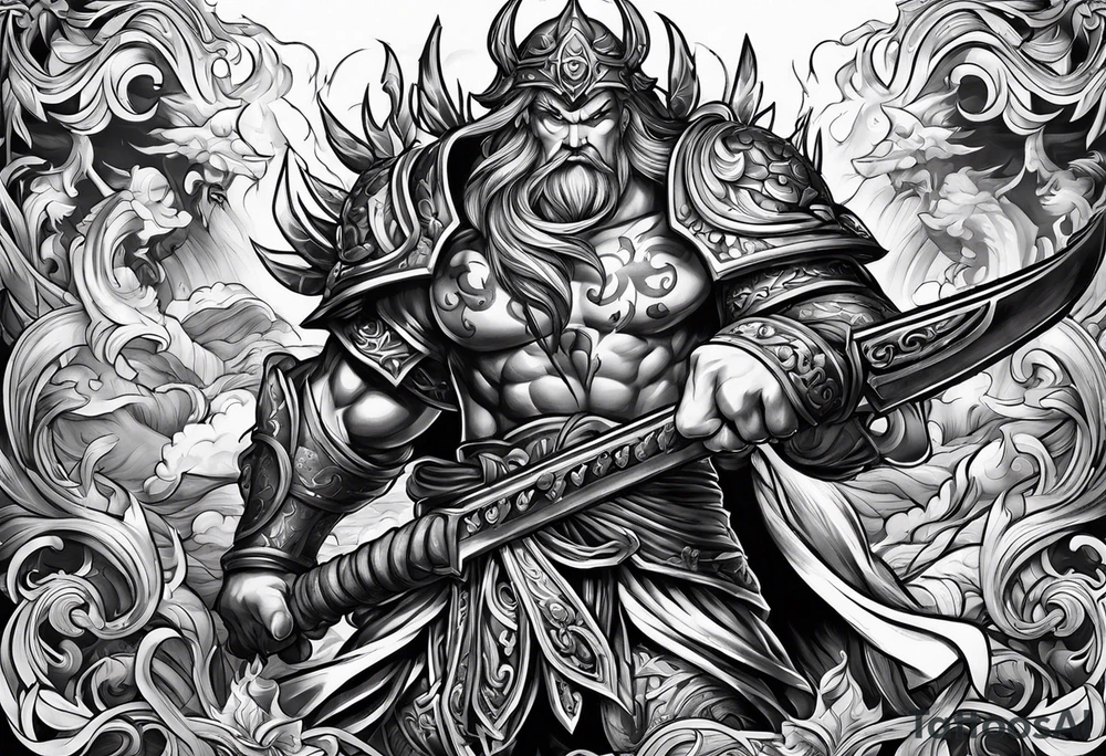 Good fighting evil tattoo idea