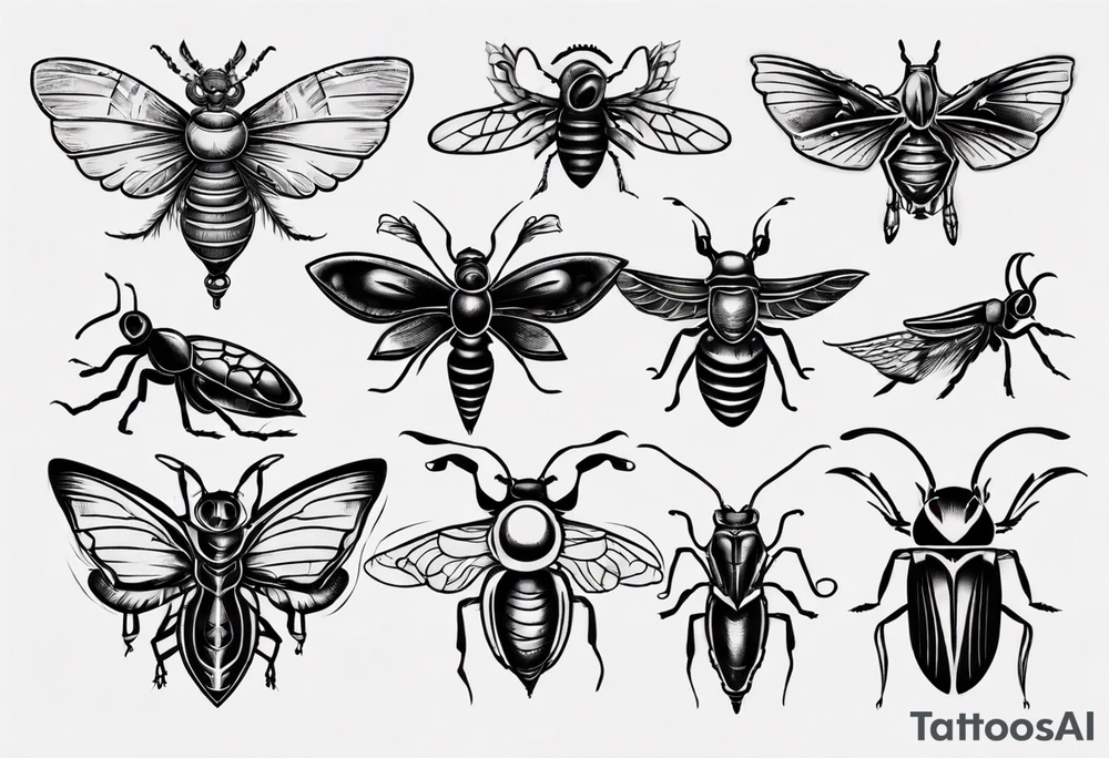 Insects tattoo idea