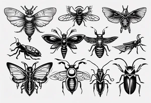 Insects tattoo idea
