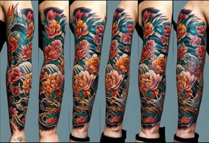 extreme joint pain breaking through skin on arm tattoo idea