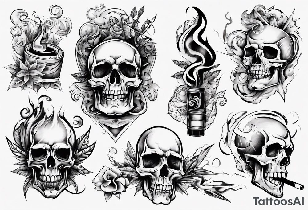 smoking tattoo idea