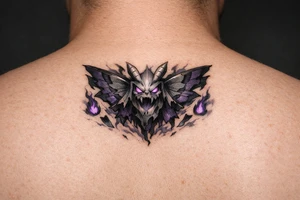 Powerful dustox ghost pokemon tattoo idea