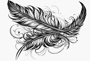 ; feather tattoo idea