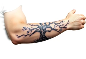 Tree covering entire arm/hand tattoo idea