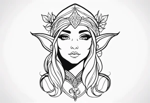 Whimsical Elf tattoo idea