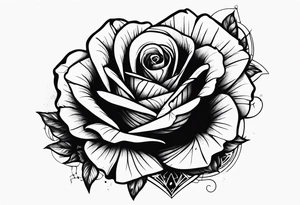Dead rose with a depression quote tattoo idea