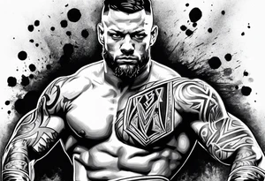 Coup de grâce finn balor wrestler tattoo idea