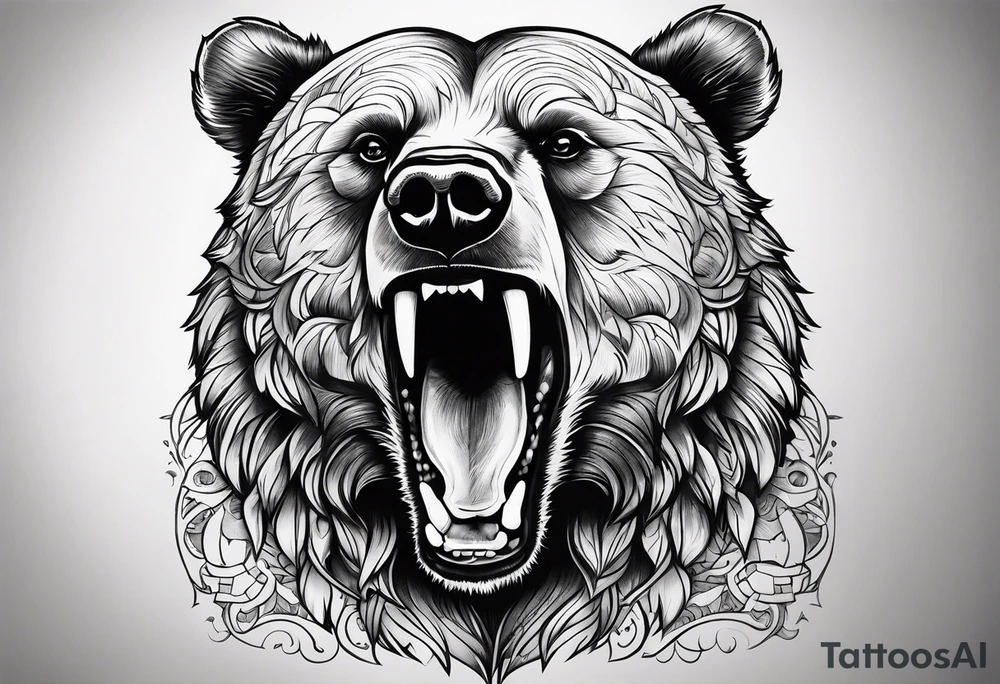 Dancing bear tattoo idea