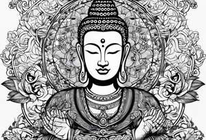 buddhism. hands tattoo idea